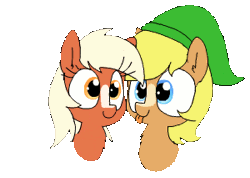 Size: 300x213 | Tagged: safe, artist:wafflecakes, derpibooru import, quarter hearts, ponified, earth pony, pony, animated, bust, cute, ear fluff, epona, eponadorable, female, fluffle puffing, gif, link, male, mare, portrait, quarterbetes, silly, silly pony, simple background, smiling, stallion, the legend of zelda, tongue out, transparent background
