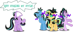 Size: 6000x2623 | Tagged: safe, artist:orin331, derpibooru import, starlight glimmer, sunset shimmer, trixie, twilight sparkle, twilight sparkle (alicorn), alicorn, pony, absurd resolution, alicornified, alternate universe, counterparts, race swap, shimmercorn, simple background, starlicorn, starvine glimmer, sunvine shimmer, they're just so cheesy, transparent background, trixiecorn, trixvine, twilight's counterparts, twivine sparkle, vector, xk-class end-of-the-world scenario