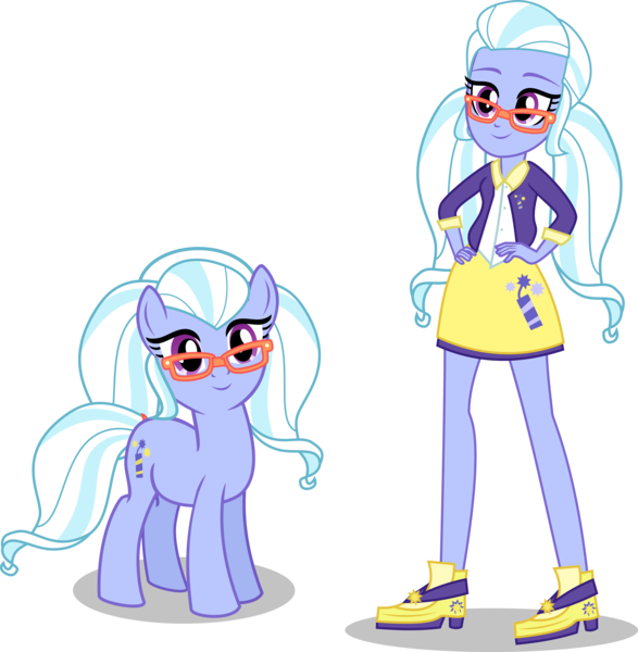 Size: 7000x7156 | Tagged: safe, artist:limedazzle, derpibooru import, sugarcoat, ponified, pony, equestria girls, friendship games, absurd resolution, alternate universe, clothes, equestria girls ponified, self ponidox, smiling