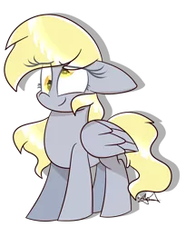 Size: 1581x1925 | Tagged: safe, artist:lynchristina, derpibooru import, derpy hooves, pegasus, pony, female, mare, simple background, smiling, solo, transparent background