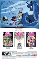 Size: 864x1328 | Tagged: safe, artist:andypriceart, artist:kaori matsuo, artist:sararichard, derpibooru import, idw, accord, applejack, discord, fluttershy, pinkie pie, princess luna, rainbow dash, rarity, twilight sparkle, twilight sparkle (alicorn), alicorn, pony, chaos theory (arc), spoiler:comic, spoiler:comic49, accord (arc), in all disorder a secret order, mane six, part the second: in all chaos there is a cosmos, preview