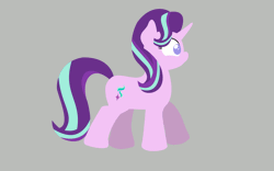 Size: 1920x1200 | Tagged: animated, artist:ljdamz1119, derpibooru import, gif, gray background, lineless, loop, safe, simple background, solo, starlight glimmer, walk cycle, walking