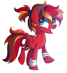 Size: 1631x1764 | Tagged: safe, artist:drawntildawn, derpibooru import, oc, oc:fire strike, unofficial characters only, pegasus, pony, simple background, solo, transparent background
