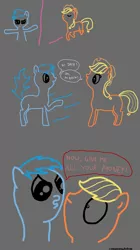 Size: 2368x4224 | Tagged: 1000 hours in ms paint, absurd resolution, applejack, artist:chrzaszczyrzewoszyce, comic, derpibooru import, ms paint, pun, rainbow dash, safe, speech bubble