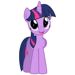 Size: 500x500 | Tagged: safe, artist:ashidaru, derpibooru import, twilight sparkle, twilight sparkle (alicorn), alicorn, pony, cute, female, folded wings, looking at you, mare, open mouth, simple background, solo, transparent background, twiabetes, vector