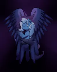 Size: 1280x1617 | Tagged: safe, artist:rinsent, derpibooru import, princess luna, trixie, ponified, object pony, original species, pony, unicorn, eyes closed, female, mare, pillow, sleeping