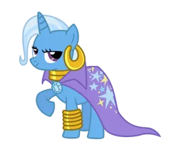 Size: 477x420 | Tagged: safe, artist:drlonepony, derpibooru import, trixie, zecora, pony, unicorn, bling, female, mare, simple background, solo, transparent background, vector