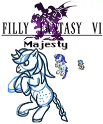 Size: 244x294 | Tagged: artist:rydelfox, derpibooru import, filly fantasy vi, g1, majesty, pixel art, safe, sprite