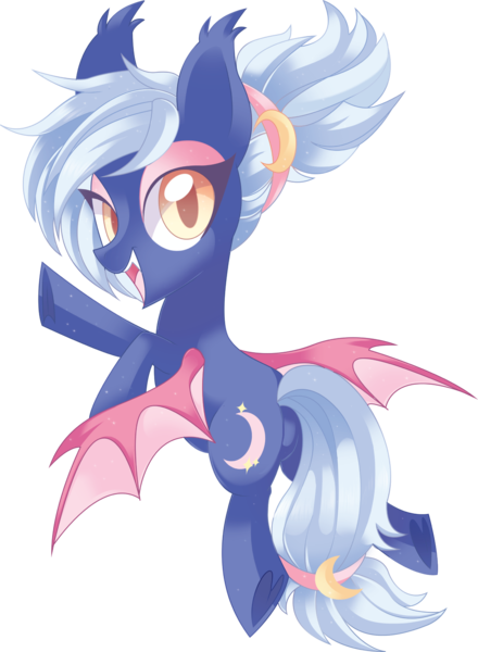 Size: 4901x6690 | Tagged: safe, artist:sorasku, derpibooru import, oc, oc:moon sugar, unofficial characters only, bat pony, pony, absurd resolution, cute little fangs, eyeshadow, fangs, flying, looking at you, makeup, simple background, solo, transparent background, underhoof