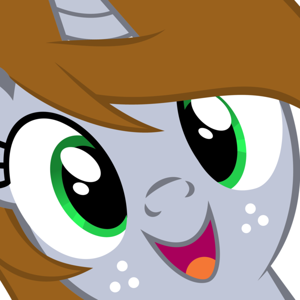 Size: 2500x2500 | Tagged: safe, derpibooru import, edit, oc, oc:littlepip, unofficial characters only, pony, unicorn, fallout equestria, fanfic, close-up, face, fanfic art, female, hi anon, horn, looking at you, mare, meme, open mouth, recolor, simple background, solo, transparent background, vector