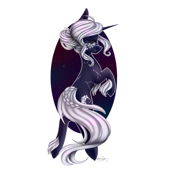 Size: 3000x3000 | Tagged: safe, artist:ohhoneybee, derpibooru import, oc, oc:silver raven, unofficial characters only, pony, unicorn, female, mare, solo