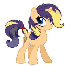 Size: 1300x1200 | Tagged: safe, artist:jack-pie, derpibooru import, oc, oc:peppermint seed, unofficial characters only, pony, unicorn, blue eyes, female, looking at you, magical lesbian spawn, next generation, offspring, parent:applejack, parent:rarity, parents:rarijack, simple background, solo, transparent background, vector