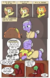 Size: 1984x3035 | Tagged: safe, artist:shoutingisfun, derpibooru import, oc, oc:anon, unofficial characters only, earth pony, pony, comic:the little match filly, book, clothes, comic, couch, female, filly, hug, match, reading, the little match girl
