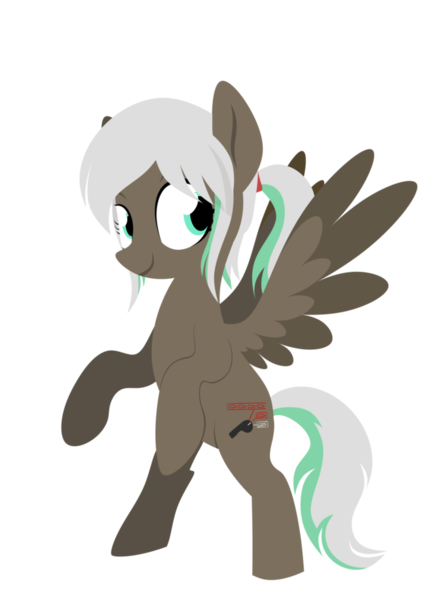 Size: 768x1041 | Tagged: safe, artist:yaaaco, derpibooru import, oc, oc:lynn, unofficial characters only, pegasus, pony, bipedal, cutie mark, lineless, simple background, solo, standing, transparent background, vector