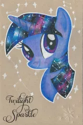 Size: 1024x1538 | Tagged: artist:1049286, bust, derpibooru import, galaxy mane, portrait, safe, solo, twilight sparkle, watermark