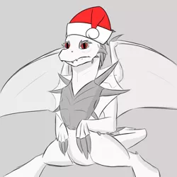 Size: 2000x2000 | Tagged: christmas, derpibooru import, dragon, oc, oc:dragon, rule 63, safe, solo, unofficial characters only