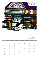 Size: 1600x2450 | Tagged: artist:ficficponyfic, bandana, book, book fort, calendar, color, colored, color edit, colt, colt quest, cute, cyoa, derpibooru import, edit, edited edit, foal, hat, male, oc, oc:emerald jewel, page, pages, photofunia, reading, safe, solo, unofficial characters only
