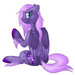 Size: 1200x1200 | Tagged: safe, artist:felisrandomis, derpibooru import, oc, oc:kanti, unofficial characters only, pegasus, pony, 2017 community collab, derpibooru community collaboration, shy, simple background, sitting, solo, transparent background