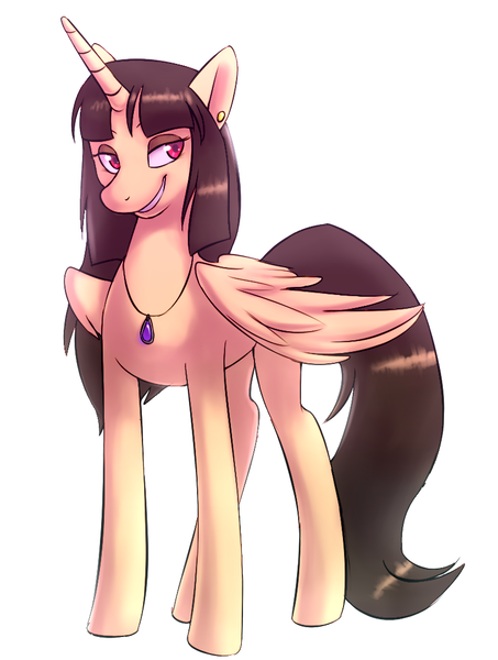 Size: 822x1088 | Tagged: safe, artist:kiruki1999, derpibooru import, oc, oc:spring beauty, unofficial characters only, alicorn, pony, alicorn oc, solo