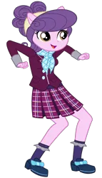 Size: 3026x5300 | Tagged: safe, artist:remcmaximus, derpibooru import, suri polomare, equestria girls, friendship games, absurd resolution, clothes, commission, crystal prep academy, crystal prep academy uniform, crystal prep shadowbolts, cute, open mouth, pleated skirt, ponied up, school uniform, shoes, simple background, skirt, socks, solo, suribetes, transparent background, vector