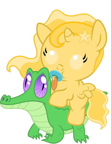 Size: 786x1017 | Tagged: safe, artist:red4567, derpibooru import, gummy, oc, oc:favourite, ponified, alicorn, pony, derpibooru, alicorn oc, baby, baby pony, cute, derpibooru ponified, meta, ocbetes, pacifier, ponies riding gators, riding