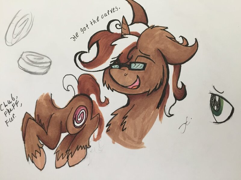 Size: 1024x768 | Tagged: artist:monochromepony625, derpibooru import, oc, oc:cinnamon swirl, photo, safe, solo, traditional art, unofficial characters only