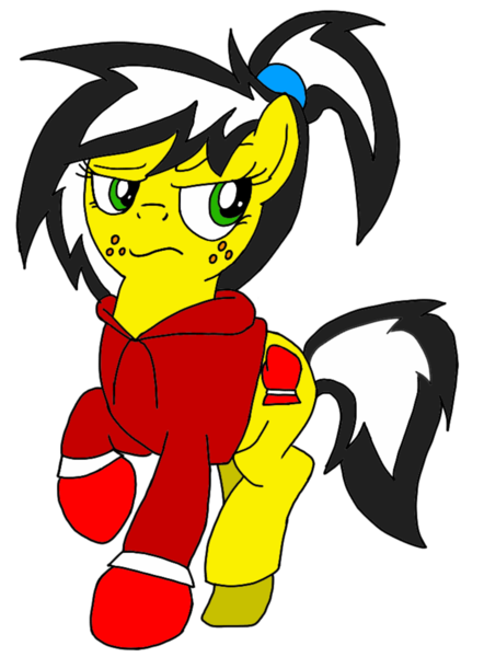 Size: 1400x1900 | Tagged: safe, artist:toyminator900, derpibooru import, oc, oc:uppercute, unofficial characters only, earth pony, pony, boxing gloves, clothes, hoodie, simple background, solo, transparent background