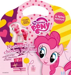 Size: 250x264 | Tagged: book, derpibooru import, egmont, merchandise, my little pony logo, official, pinkie pie, polish, safe, solo, toy