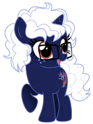 Size: 2962x3929 | Tagged: safe, artist:lostinthetrees, derpibooru import, oc, oc:silver lining, unofficial characters only, pony, unicorn, female, filly, glasses, simple background, solo, transparent background