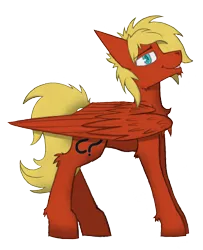Size: 3134x3869 | Tagged: safe, artist:wingedthoughts, derpibooru import, oc, oc:gabriel titanfeather, oc:patches, unofficial characters only, pegasus, pony, 2017 community collab, derpibooru community collaboration, lidded eyes, looking at you, simple background, smiling, solo, transparent background