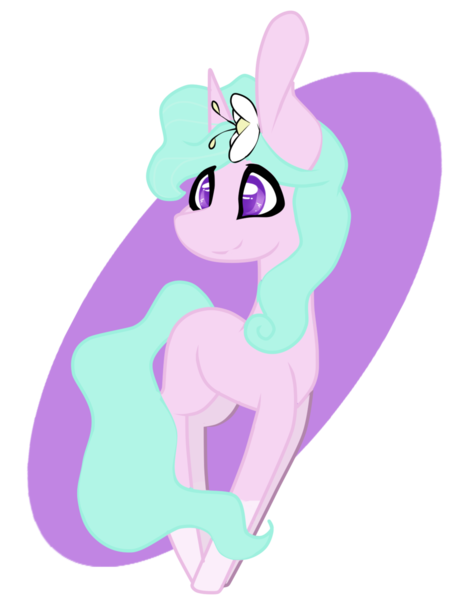 Size: 1024x1336 | Tagged: safe, artist:xxmissteaxx, derpibooru import, oc, oc:sweet lily, unofficial characters only, pony, unicorn, colored pupils, female, flower, flower in hair, mare, simple background, solo, transparent background