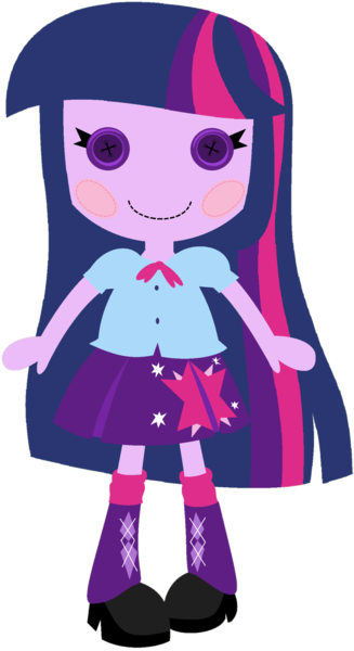 Size: 1024x1879 | Tagged: safe, artist:ra1nb0wk1tty, derpibooru import, twilight sparkle, equestria girls, clothes, crossover, cute, doll, lalaloopsy, simple background, skirt, solo, toy, transparent background, twiabetes