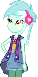 Size: 1600x3191 | Tagged: safe, artist:sketchmcreations, derpibooru import, lyra heartstrings, equestria girls, legend of everfree, alternate costumes, beautiful, boho, camp fashion show outfit, clothes, fashion, fashionista, hand on hip, looking up, simple background, smiling, solo, transparent background, vector