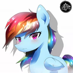 Size: 1141x1148 | Tagged: artist:papibabidi, derpibooru import, rainbow dash, safe, simple background, solo, white background