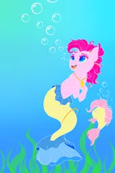 Size: 2834x4251 | Tagged: absurd resolution, ariel, artist:schokocream, bubble, derpibooru import, duo, flounder, floundershy, flutterfish, fluttershy, jewelry, looking up, mermaidized, merpony, necklace, partiel, pinkie pie, pinkie tales, safe, the little mermaid, underwater