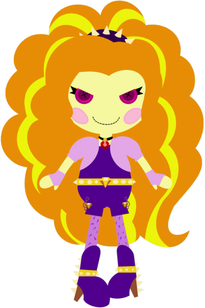 Size: 1024x1541 | Tagged: safe, artist:ra1nb0wk1tty, derpibooru import, adagio dazzle, equestria girls, adoragio, button eyes, cute, doll, evil grin, grin, lalaloopsy, simple background, smiling, solo, toy, transparent background