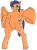 Size: 1376x1858 | Tagged: safe, derpibooru import, oc, oc:kyla, unofficial characters only, original species, pegasus, pony, bipedal, blue mane, green eyes, image, looking at you, multiple limbs, orange fur, png, simple background, solo, standing, transparent background