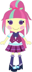 Size: 1024x2309 | Tagged: safe, artist:ra1nb0wk1tty, derpibooru import, sour sweet, equestria girls, friendship games, button eyes, crossover, cute, doll, lalaloopsy, simple background, solo, sourbetes, toy, transparent background