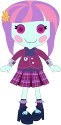 Size: 1024x2096 | Tagged: safe, artist:ra1nb0wk1tty, derpibooru import, sunny flare, equestria girls, friendship games, adoraflare, button eyes, crossover, cute, doll, lalaloopsy, simple background, solo, toy, transparent background