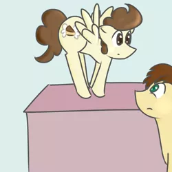 Size: 500x500 | Tagged: artist:tastypony, cute, derpibooru import, oc, oc:askacrylic, older, pound cake, safe, standing, table