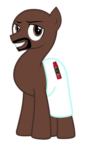 Size: 794x1306 | Tagged: safe, derpibooru import, ponified, pony, colt spice, isaiah bucktafa, isaiah mustafa, male, missing ear, old spice, old spice guy, solo, stallion