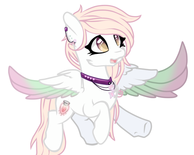 Size: 633x507 | Tagged: safe, artist:xxmissteaxx, derpibooru import, oc, oc:wax heart, unofficial characters only, pegasus, pony, colored wings, female, mare, multicolored wings, simple background, solo, white background