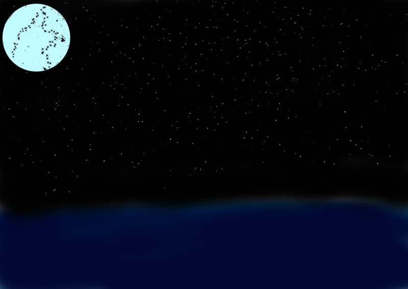 Size: 7015x4960 | Tagged: absurd resolution, artist needed, derpibooru import, mare in the moon, moon, night, nightmare moon, night sky, safe, scenery, source needed, stars