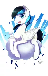 Size: 1200x1920 | Tagged: safe, artist:joe0316, artist:laptop-pone, derpibooru import, oc, oc:cloud berry, unofficial characters only, pegasus, pony, cloud, female, looking at you, mare, solo