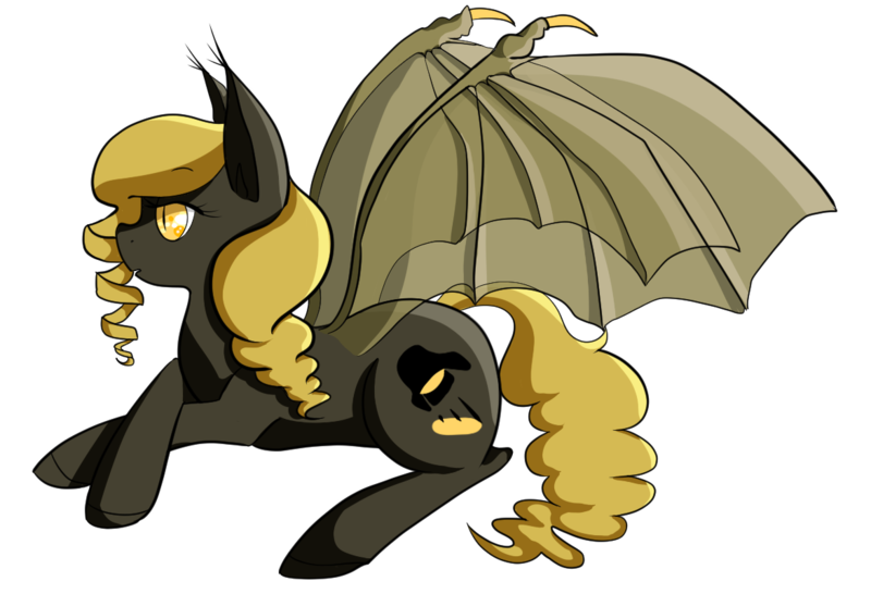 Size: 1172x800 | Tagged: safe, artist:tilling-tan, derpibooru import, oc, oc:black mambo, unofficial characters only, bat pony, pony, lying down, simple background, solo, transparent background