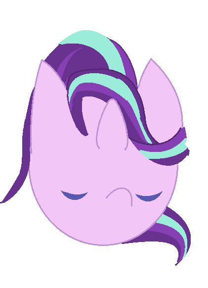 Size: 421x582 | Tagged: artist:violaconcert, bust, derpibooru import, eyes closed, portrait, safe, simple background, solo, starlight glimmer, white background