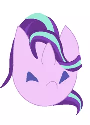 Size: 421x582 | Tagged: angry, artist:violaconcert, bust, derpibooru import, portrait, safe, simple background, solo, starlight glimmer, white background