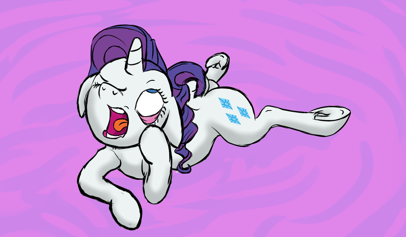 Size: 1800x1050 | Tagged: safe, artist:harryclopper, derpibooru import, rarity, pony, unicorn, eyelid pull, floppy ears, hooves, solo, this will end in tears