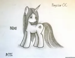 Size: 2401x1871 | Tagged: safe, artist:ponystarpony, derpibooru import, oc, oc:nixe, unofficial characters only, pony, unicorn, female, mare, solo, traditional art