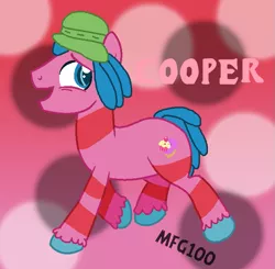 Size: 705x691 | Tagged: artist:mixelfangirl100, clothes, cooper, derpibooru import, dreamworks trolls, hat, oc, ponified, safe, solo, trolls, unofficial characters only